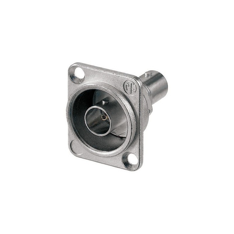 Presa da pannello BNC, con flangia quadrata compatibile con serie D.