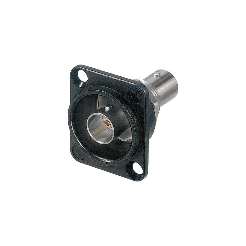 Presa da pannello BNC, con flangia quadrata compatibile con serie D.