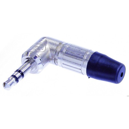 Nova ficha jack estéreo profissional de ângulo reto Neutrik, Ø 3,5 mm.