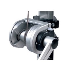 Argano in alluminio pressofuso con freno automatico completo di maniglia, adatto per PL80 - PL90.