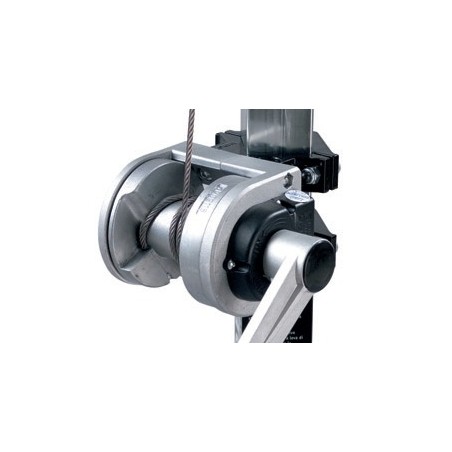 Argano in alluminio pressofuso con freno automatico completo di maniglia, adatto per PL80 - PL90.