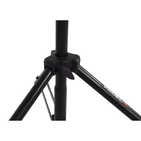 Professional large dimension microphone stand with telescopic boom large and Ø 50 mm swivel castors with brake