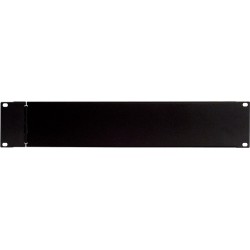 Pannello di protezione/sicurezza 2 unità rack 19' con cerniera di rotazione in lamiera zincata.