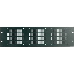 Pannello per ventilazione 4 unità rack 19' con scanalature per 3 ventole 120x120 mm.