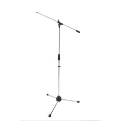 Microphone stand with boom, tripod nylon base.