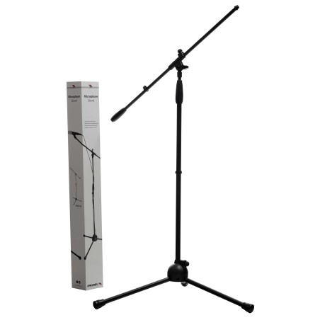 Microphone stand with boom, tripod nylon base