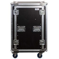 Caixa “COMBO” de 19' 18U com espaço para mesa de mistura regulável em altura de 19' 10U, 45 cm de profundidade útil. 2