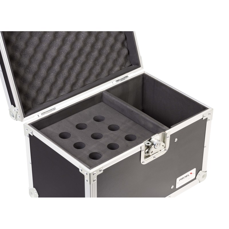 New practical cases for 9 microphones, made by 5-Ply, phenolic- bond marine plywood.