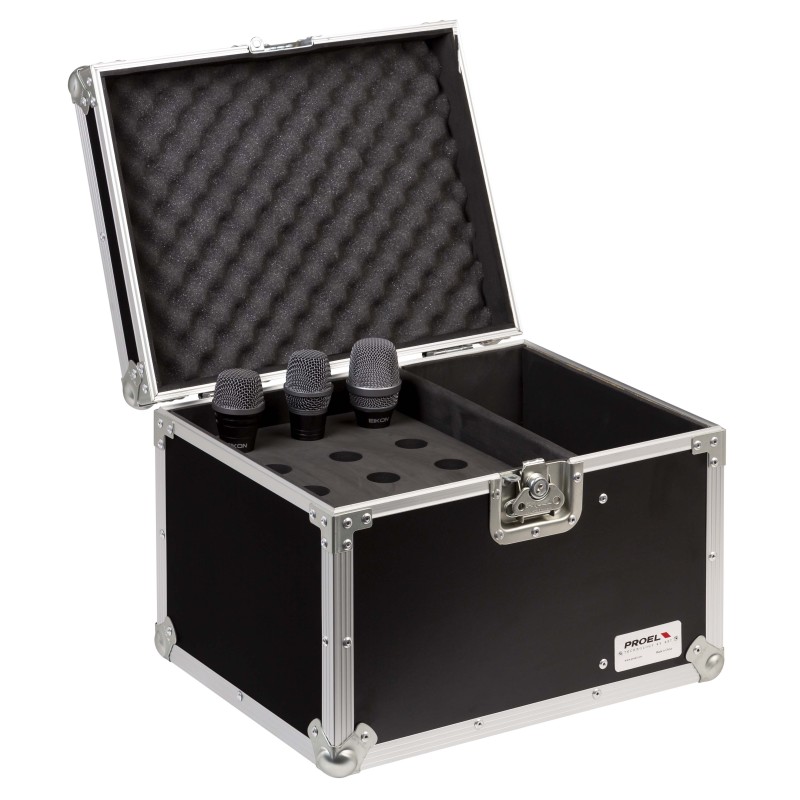 New practical cases for 12 microphones, made by 5-Ply, phenolic- bond marine plywood.