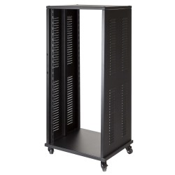 Suporte rack profissional padrão de 19" - 24U - com estrutura em aço.