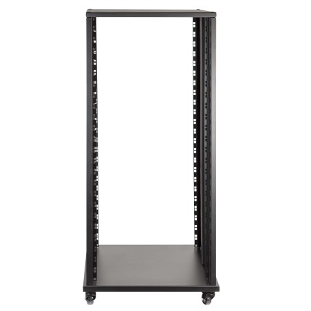 Suporte rack profissional padrão de 19" - 24U - com estrutura em aço.