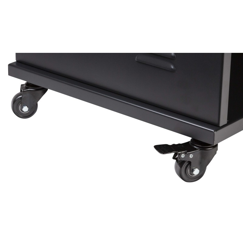 Suporte rack profissional padrão de 19" - 24U - com estrutura em aço.