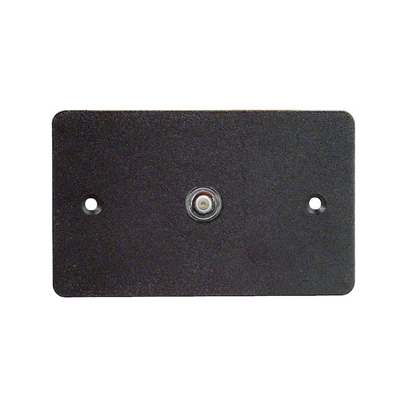 Wall plate, 70x114 mm.- 1 HOLE FOR BNC.