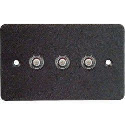 Placca da muro 70x114 mm.- 3 FORI PER BNC.