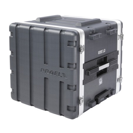 Estojo de rack 19' - 10U - realizado em polietileno 'FORCE'.