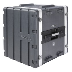 Estojo de rack 19' - 12U - realizado em polietileno 'FORCE'. Profundidade interior útil: 420 mm