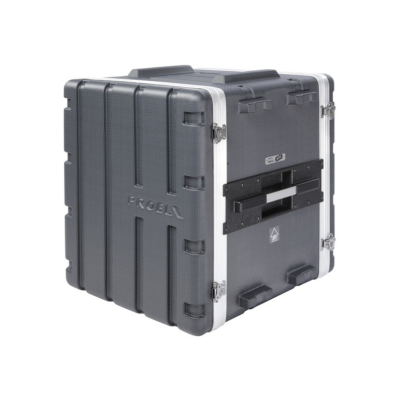 Estojo de rack 19' - 12U - realizado em polietileno 'FORCE'. Profundidade interior útil: 420 mm
