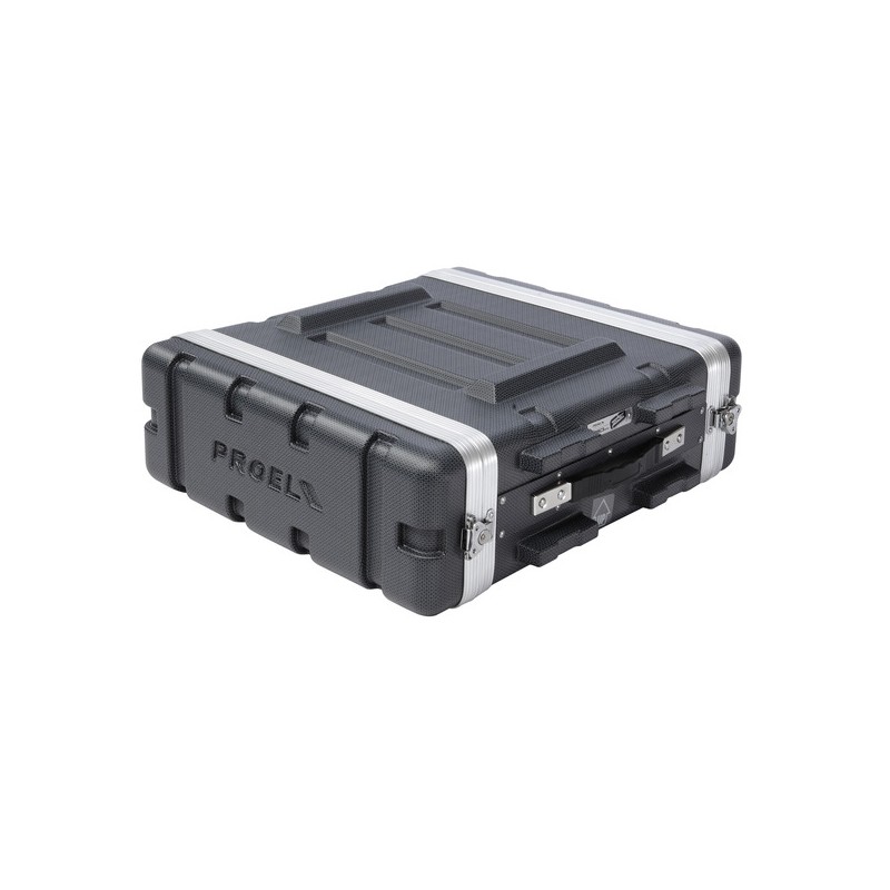 Estojo de rack 19' - 3U - realizado em polietileno 'FORCE'. Profundidade interior útil: 420 mm