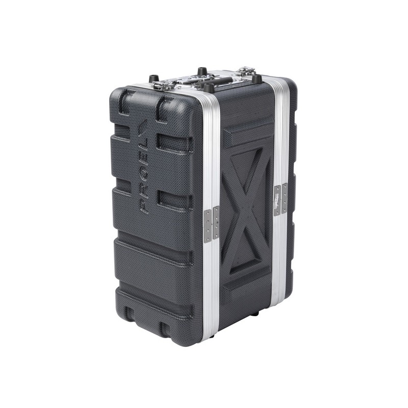 19' Shallow rack case - 4U - made of 'FORCE Polyethylene'. Inner rackable depth: 208 mm