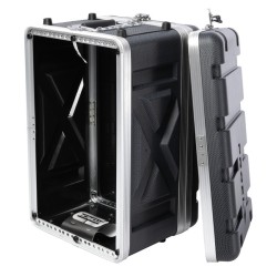 Estojo de rack 19' de baixo perfil - 6U - realizado em polietileno 'FORCE'. Profundidade interior útil: 208 mm 2