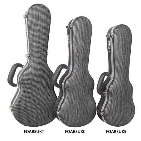 Custodia sagomata realizzata in polietilene FORCE per per ukulele Concerto 24"