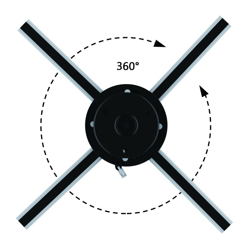 Supporto in alluminio da soffitto per proiettori fino a 20 kg di peso con sistema antifurto (lucchetto non incluso).