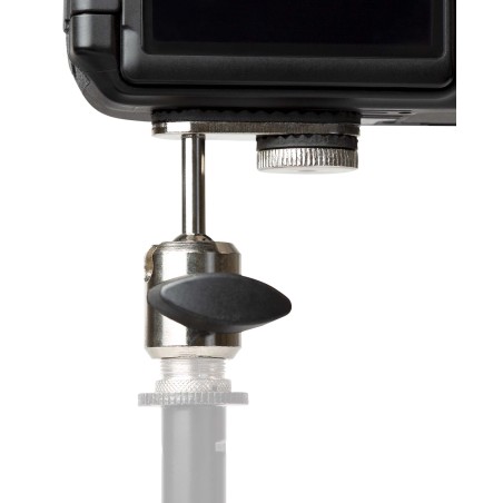Adaptador universal para câmaras de vídeo, gravadores digitais, “action cameras” e outros dispositivos com parafuso de 1/4".