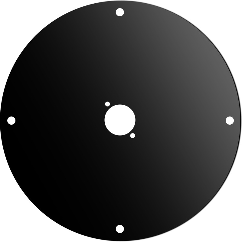 Disco frontale in acciaio verniciato nero per AV190/AV195