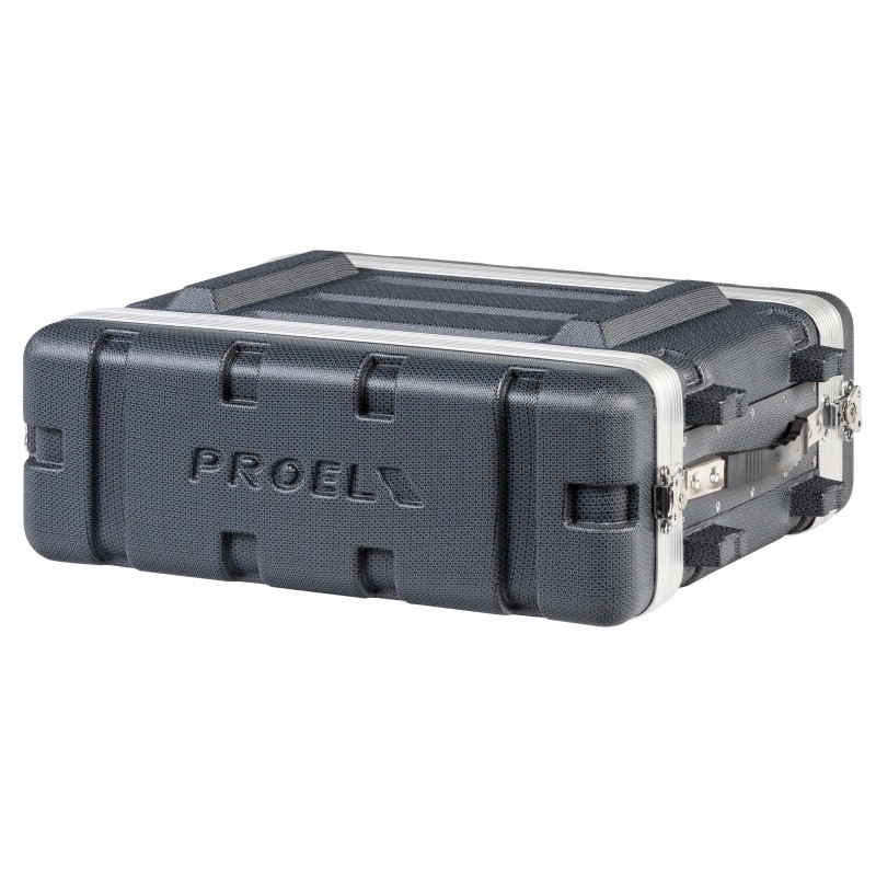 Estojo de rack 19' - 3U - realizado em polietileno 'FORCE'. Profundidade interior útil: 307 mm