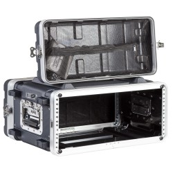 19' rack case - 4U - made of 'FORCE Polyethylene'. Inner rackable depth: 307 mm 2