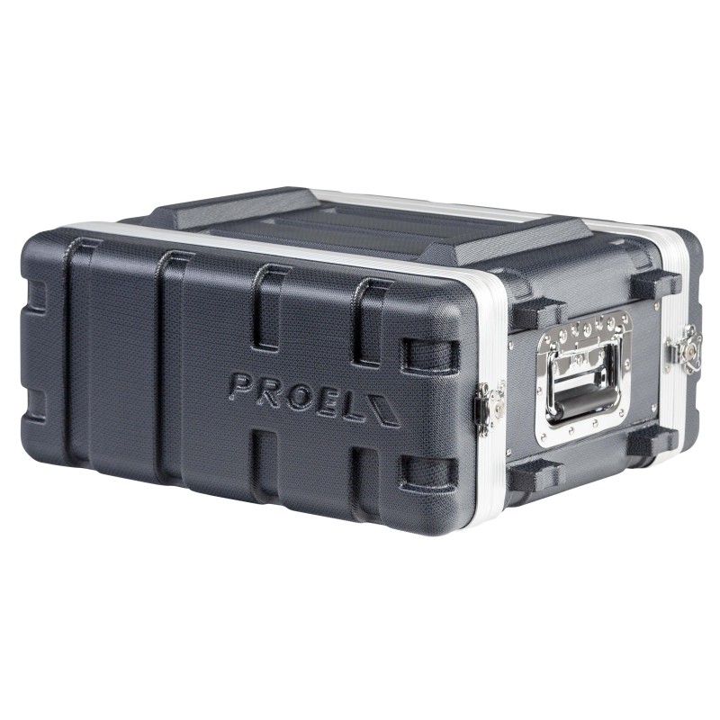 Estojo de rack 19' - 4U - realizado em polietileno 'FORCE'. Profundidade interior útil: 307 mm