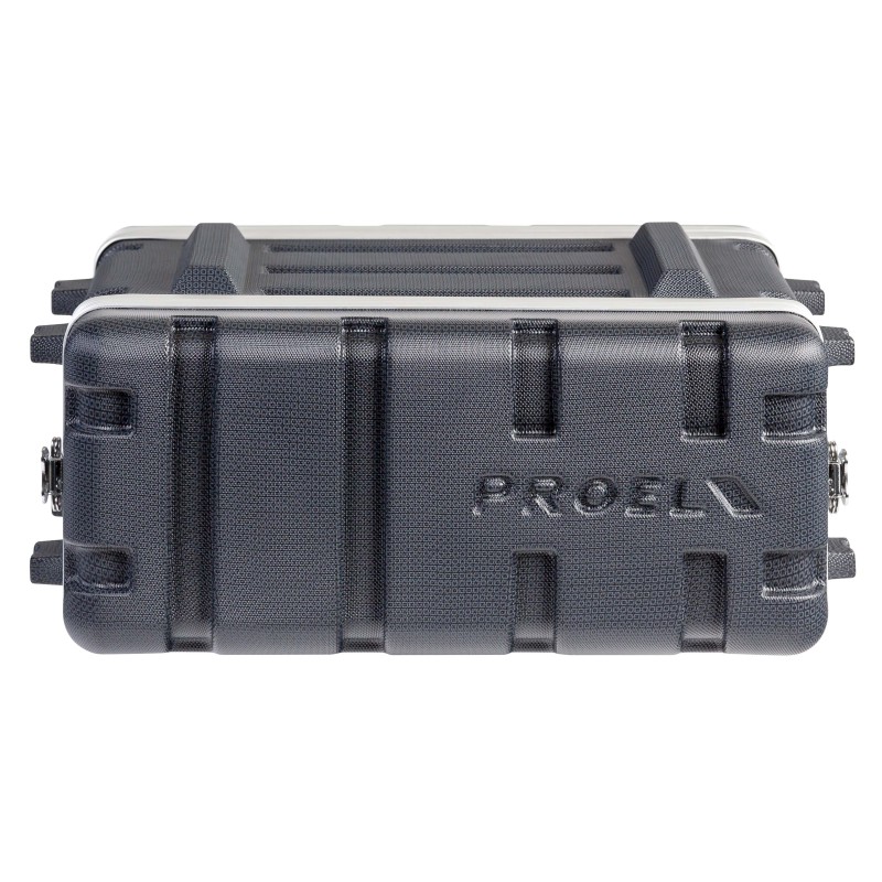 Estojo de rack 19' - 4U - realizado em polietileno 'FORCE'. Profundidade interior útil: 307 mm