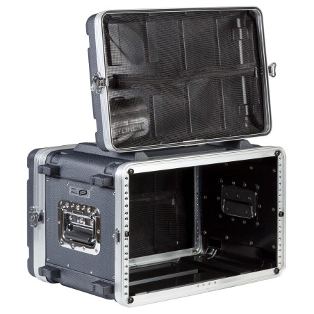 19' rack case - 6U - made of 'FORCE Polyethylene'. Inner rackable depth: 307 mm