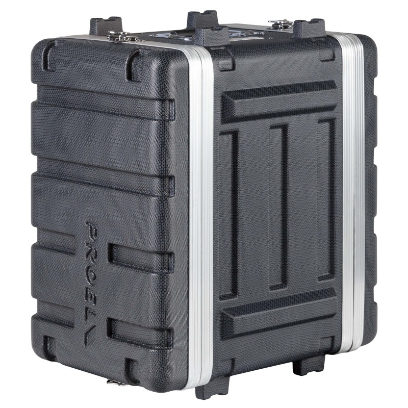 Estojo de rack 19' - 6U - realizado em polietileno 'FORCE'. Profundidade interior útil: 307 mm