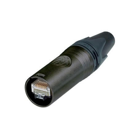 Conector de cabo de auto-terminação etherCON CAT6A de painel em conformidade com as normas ISO/IEC 11801 e TIA/EIA 568-C.2.