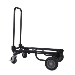 Mid-sized trolley, with load surfaces ranging from a minimum of 585 to a maximum of 850 mm. Black colour