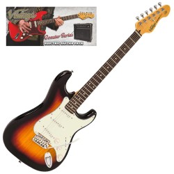 VINTAGE V60 COASTER GUITAR PACK - 3 TONE SUNBURST