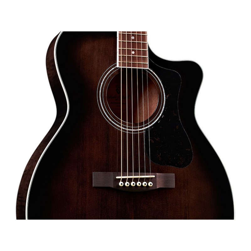 Guild italia OM-260CE DELUXE FLAMED MAHOGANY TRANS BLACK