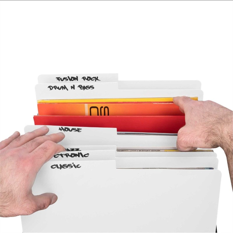 Reloop GLORIOUS VINYL LP DIVIDER SET WHITE (6 PCS.)