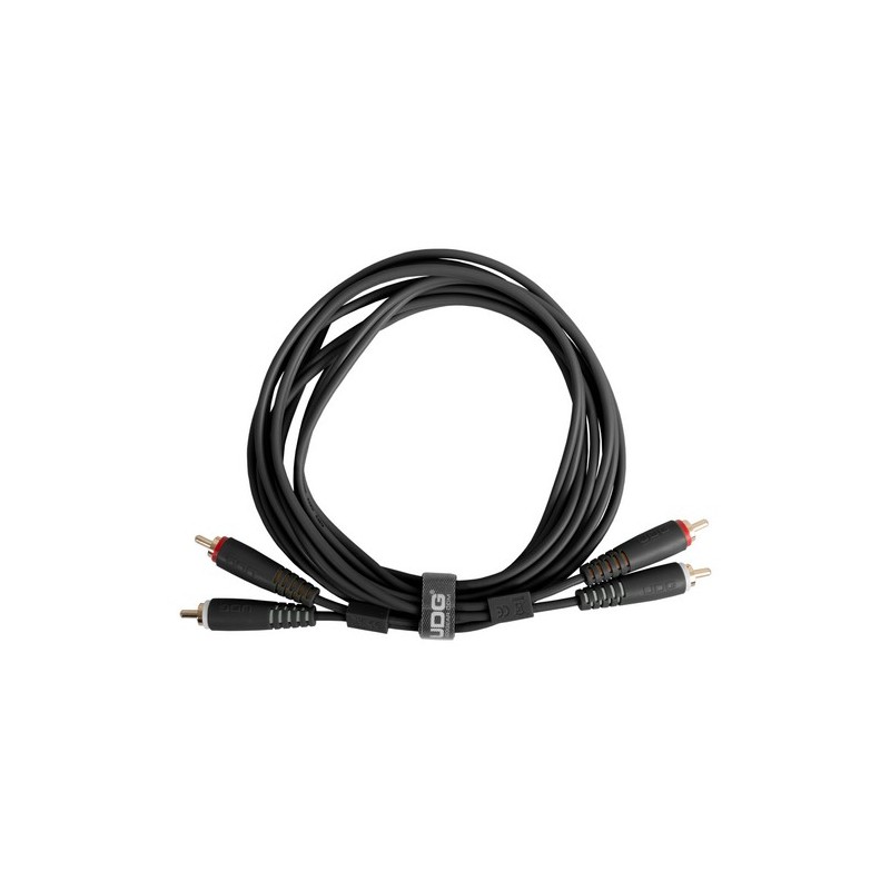 Udg gear U97001BL - ULTIMATE AUDIO CABLE SET RCA-RCA STRAIGHT BLACK