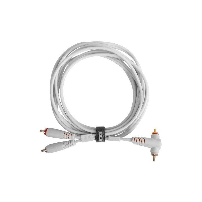 Udg gear U97005WH - ULTIMATE AUDIO CABLE SET RCA STRAIGHT - RCA ANGLED WHITE
