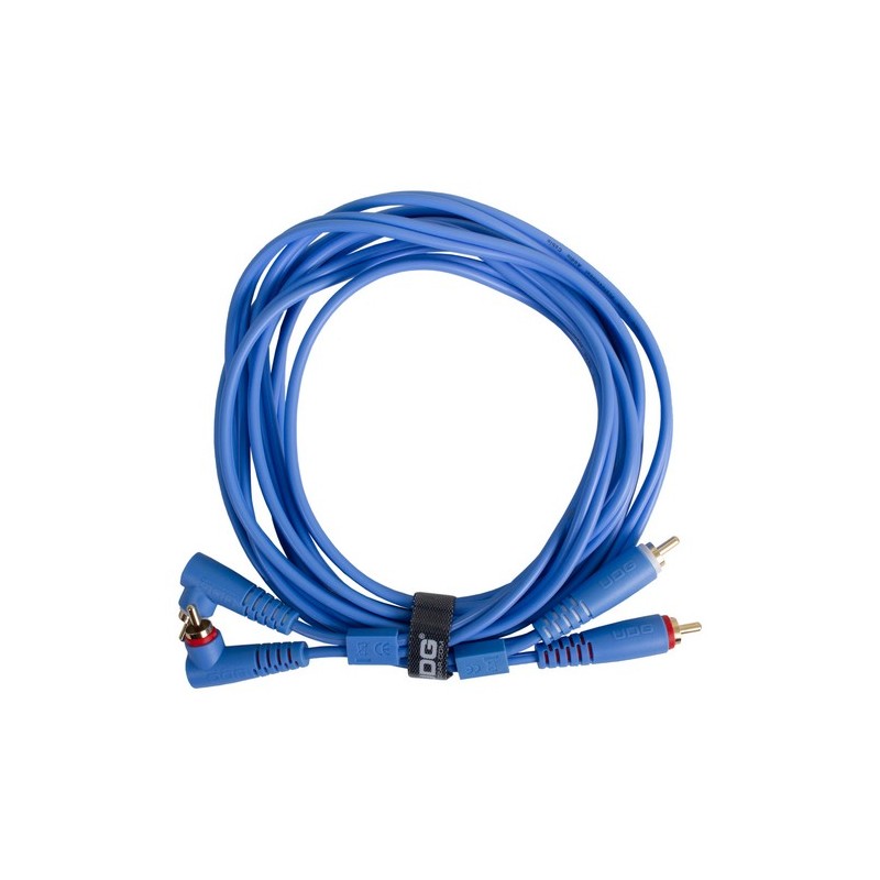 Udg gear U97005LB - ULTIMATE AUDIO CABLE SET RCA STRAIGHT - RCA ANGLED LIGHT BLUE