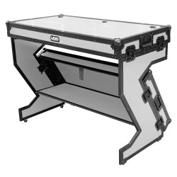Udg gear U91072WH -ULTIMATE FLIGHT CASE PORTABLE Z-STYLE DJ TABLE WHITE PLUS (WHEELS) 2