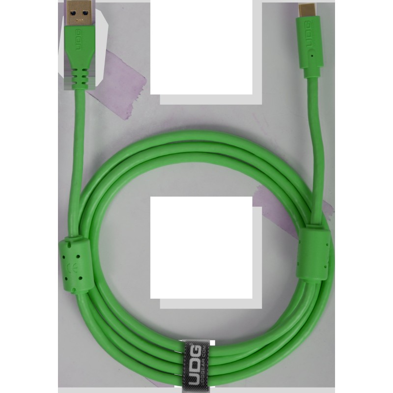 Udg gear U98001GR - ULTIMATE AUDIO CABLE USB 3.0 C-A GREEN STRAIGHT 1,5M
