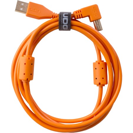 Udg gear U95004OR - ULTIMATE AUDIO CABLE USB 2.0 A-B ORANGE ANGLED 1M