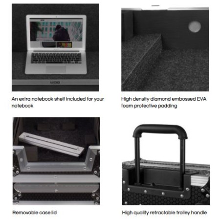 Udg gear U91019BL - FC MULTI FORMAT XL BLACK MK3 PLUS (LAPTOP SHELF)
