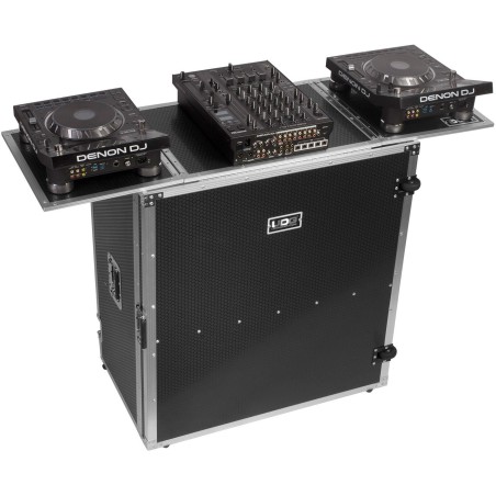 Udg gear U92049SL2 - ULTIMATE FOLD OUT DJ TABLE SILVER PLUS (WHEELS)