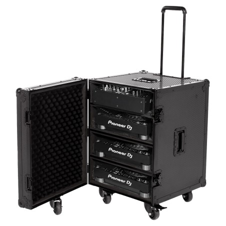 Udg gear U91101BL - ULTIMATE FLIGHT CASE FOR SET CDJ/MIXER BLACK PLUS (T&SW)