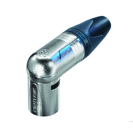 Neutrik, Professional XLR 3-pole right angle male connector.