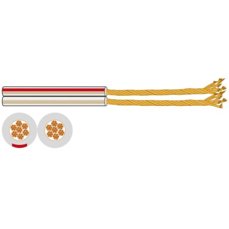 Rollo de cable altavoz de 2 conductores